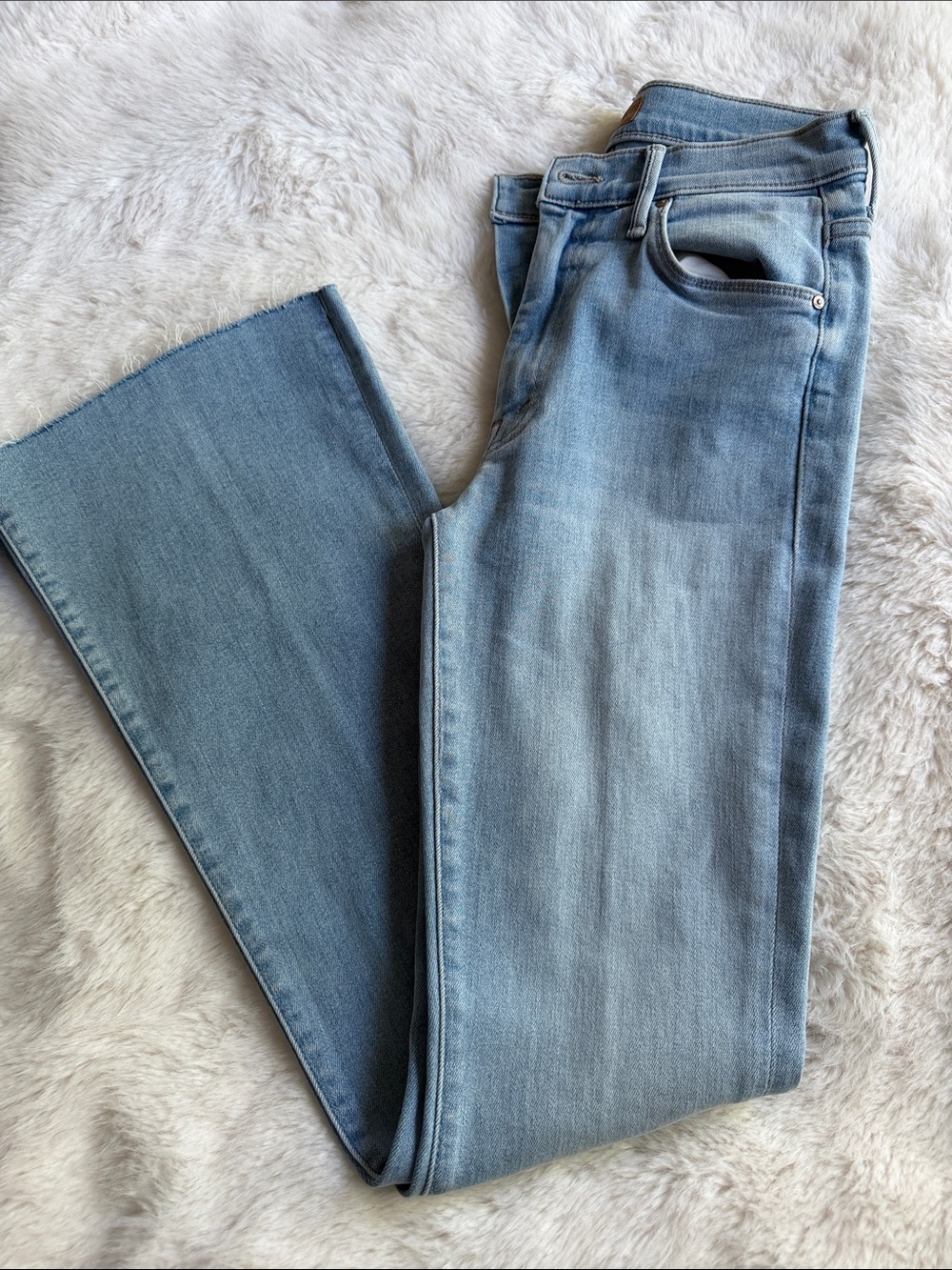 MOTHER Light Blue Flare Jeans